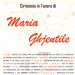 Cérénomie en hommage à Maria GENTILE